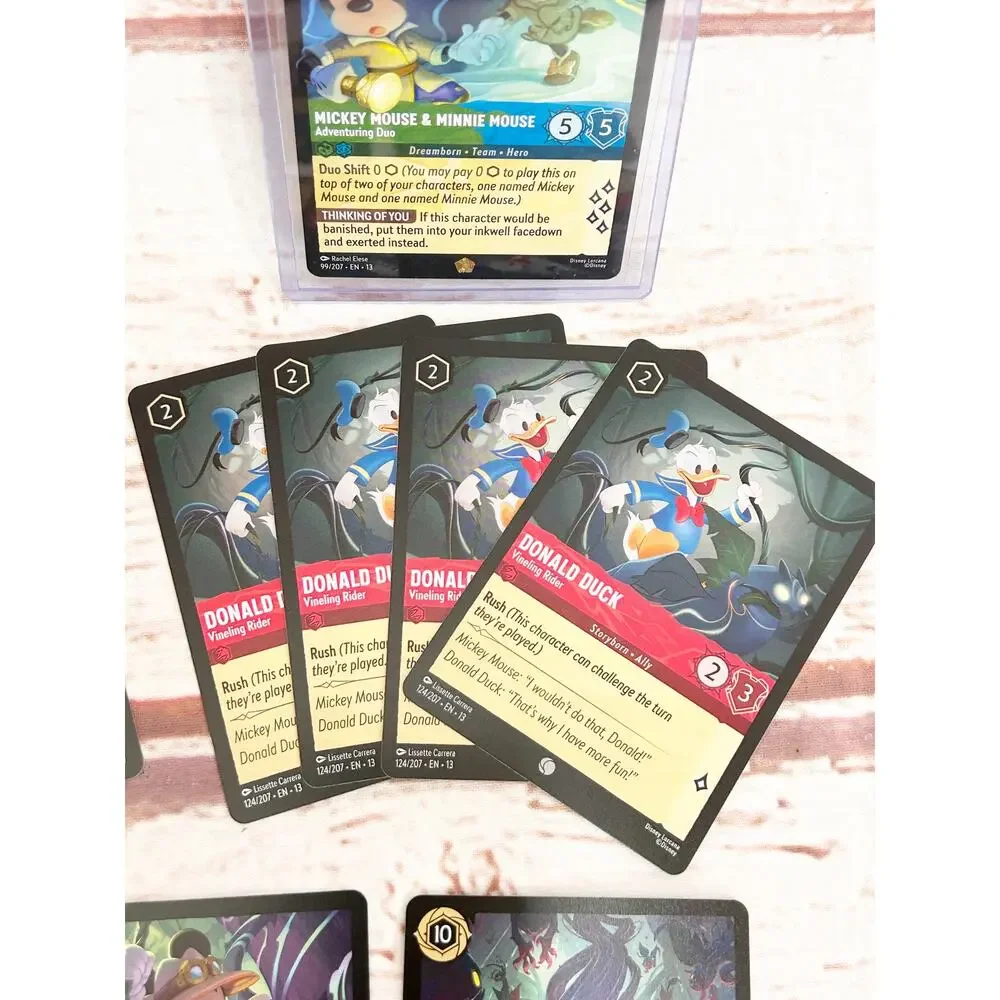 DISNEY LORCANA Attack of the Vine LEGENDARY Lot Mickey & Minnie Adventuring Duo
